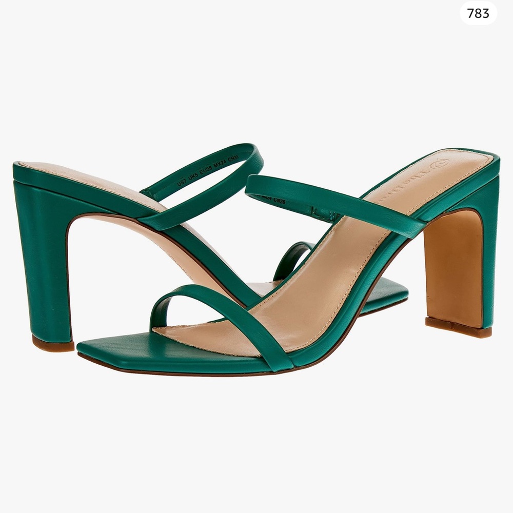 Amazon “The Drop” Green Strappy Sandals Size 9